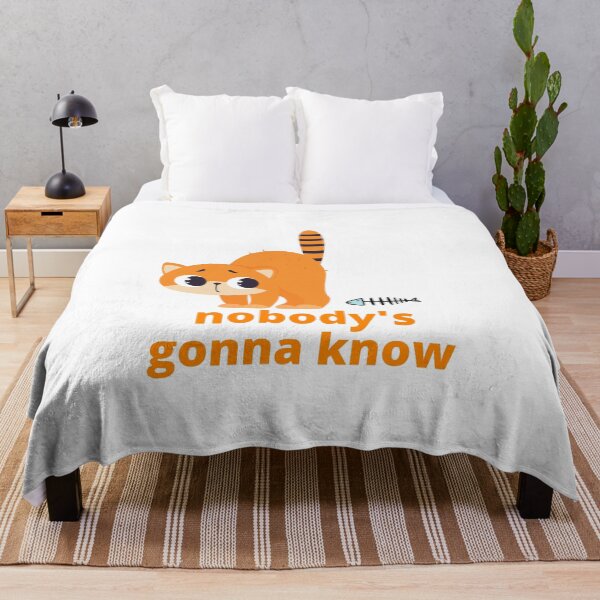 Item preview, Nobody's Gonna Know How Would They Know Trending Meme - Cute Funny Sneaky Kitten - Kitty Cat designed and sold by YANAY-FASHION.