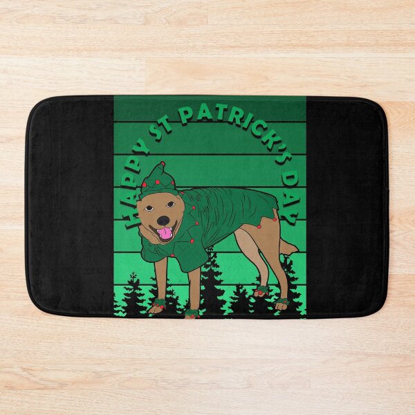 Item preview,  Happy st Patrick's day pug lover funny saying/quote puppy distressed retro sunset design designed and sold by SamRVstore.