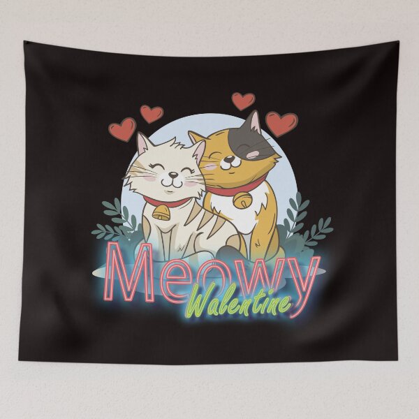 Item preview, Meowy Valentine Cute Cats designed and sold by roleshop.