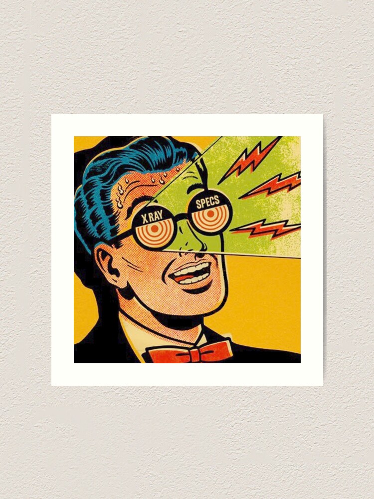 X-Ray Specs Vintage/Retro Comic Book Ad Art Print for Sale by Designs by  Kool Kat