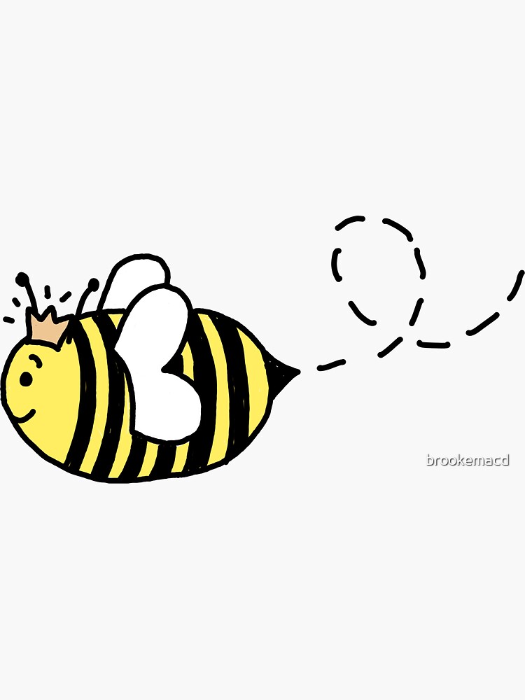 Simple bee sticker