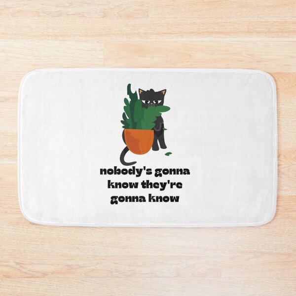 Item preview, Nobody's Gonna Know How Would They Know Trending Meme - Cute Funny Sneaky Kitten - Kitty Cat designed and sold by YANAY-FASHION.