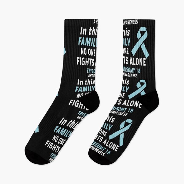 Item preview, In This Family Nobody Fights Alone Trisomy 18 designed and sold by Color-Sparkle.