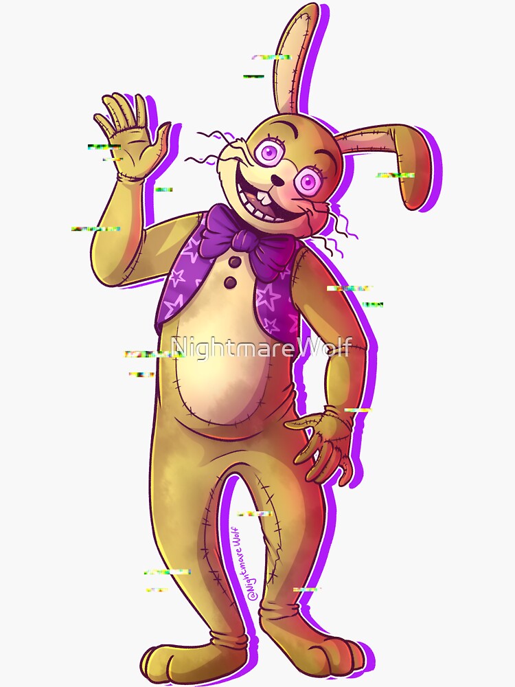 Glitchtrap (FNAF) sticker | Sticker