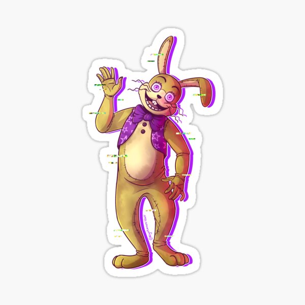 Glitchtrap Plush Sticker for Sale by chronodia