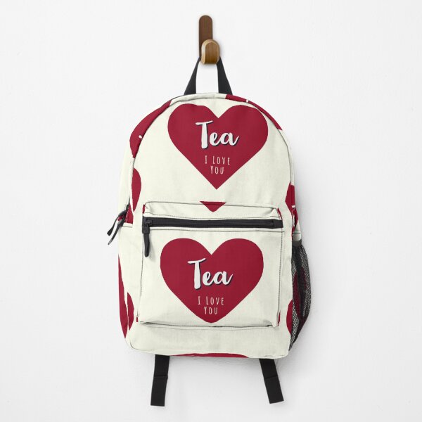 Item preview, Tea I Love You Retro Deep Red Heart designed and sold by IceCreamMuseum.