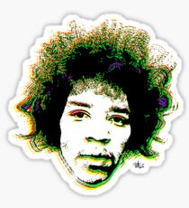 Psychedelic guitar god Sticker