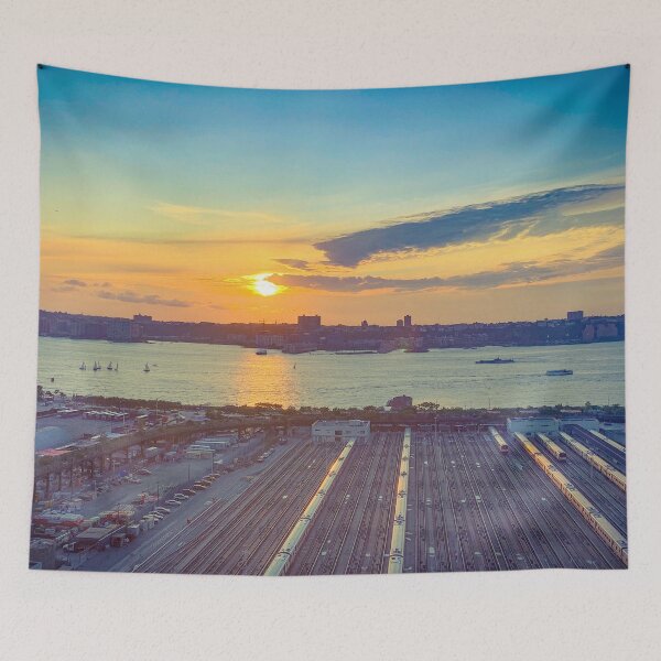 Item preview, Sunset, Hudson Yards, Manhattan, New York City  designed and sold by eleonoraingrid.