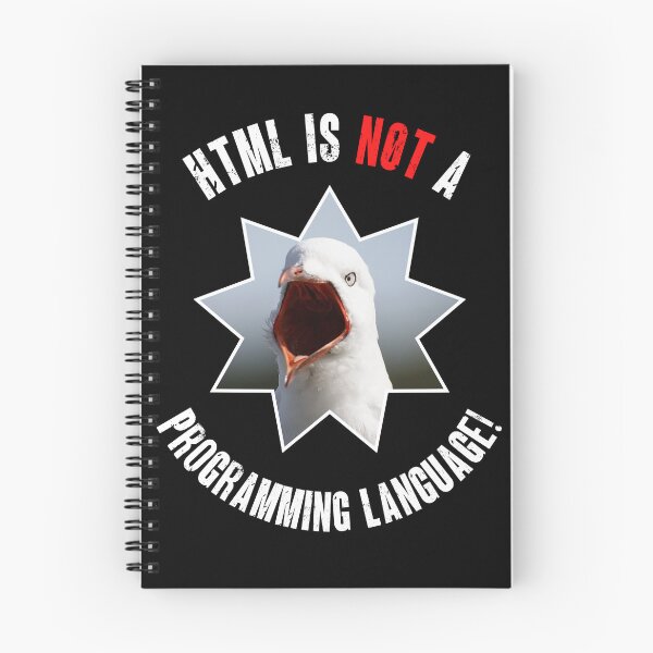 Item preview, ¡HTML NO es un lenguaje de programación! designed and sold by themkat.