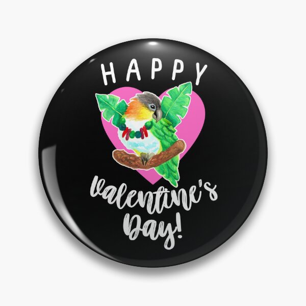 Item preview, Caique Happy Valentine's Day designed and sold by Ivy Lily Art.