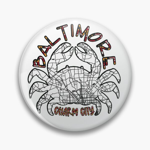Item preview, Baltimore Crab Map designed and sold by Gratefulgabby.