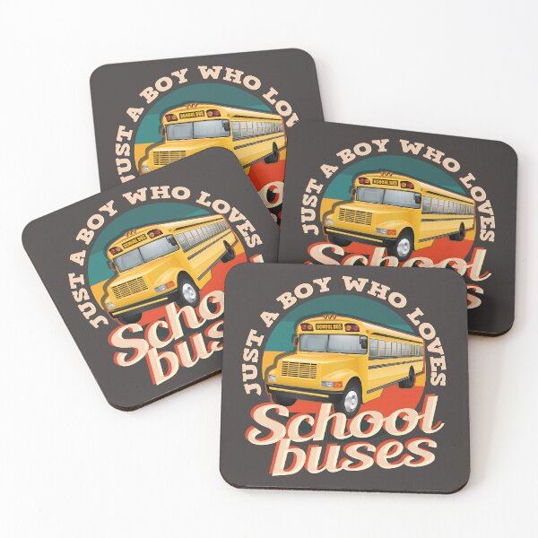 Item preview, Just A Boy Who Loves School Buses, vintage designed and sold by Yuzik.
