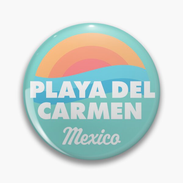 Item preview, Playa del Carmen Retro Beach Badge designed and sold by modeoftravel.