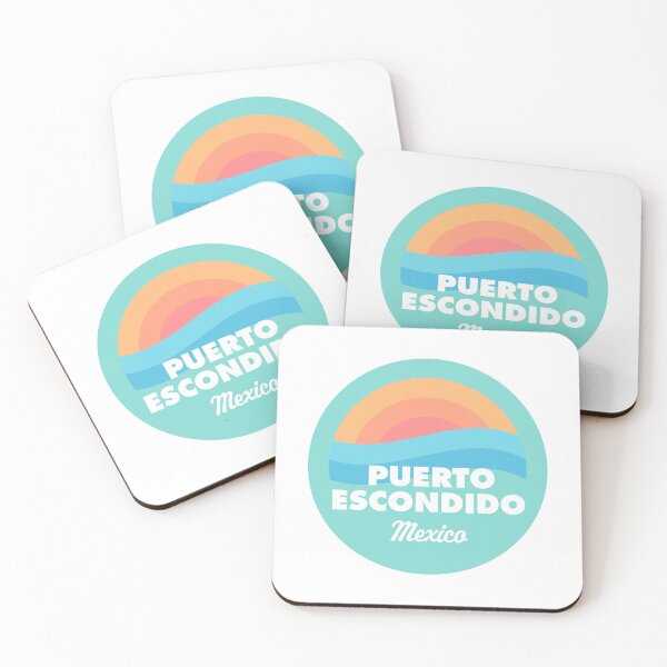 Item preview, Puerto Escondido Retro Beach Badge designed and sold by modeoftravel.