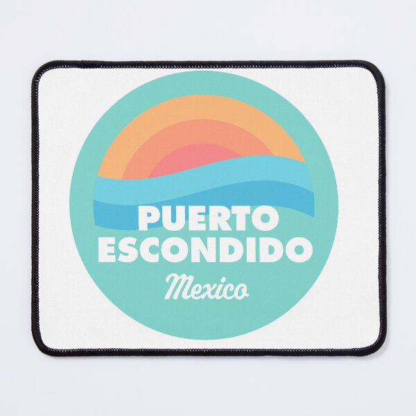 Item preview, Puerto Escondido Retro Beach Badge designed and sold by modeoftravel.