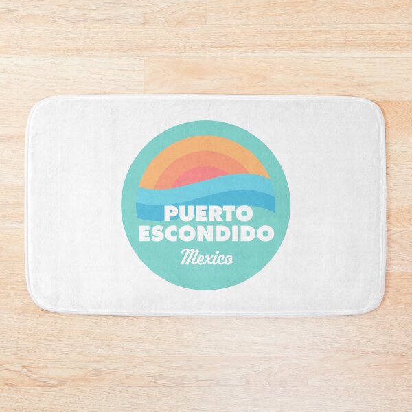 Item preview, Puerto Escondido Retro Beach Badge designed and sold by modeoftravel.