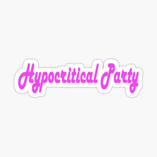 Stickers Sur Le Theme Hypocritical Redbubble
