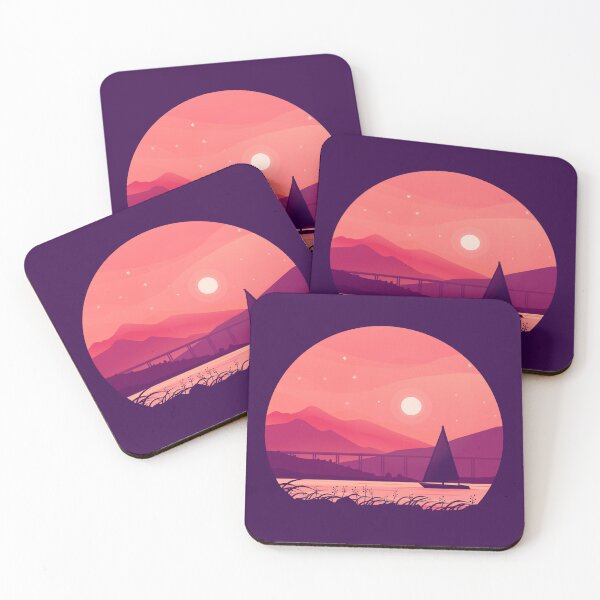 Item preview, Purple night on the river designed and sold by Zip-Zup.