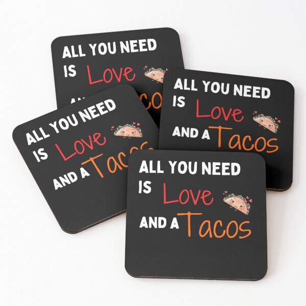 Item preview, Funny All I Need love and tacos with hearts quote All I Need love and tacos with hearts Funny Vintage cute taco Funny Valentines day for Couple designed and sold by bushra-tees.