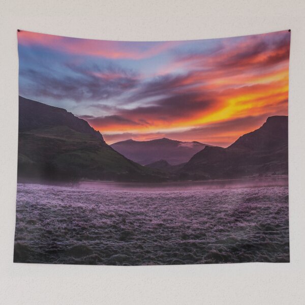 Item preview, Sunrise Over Snowdon On A Crisp Cold Day designed and sold by LluniauDafyddEm.