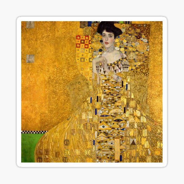 Portrait of Adele Bloch-Bauer I - Gustav Klimt Sticker