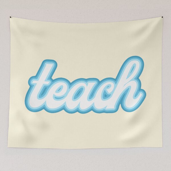 Item preview, Teach Retro Blue Gradient designed and sold by abbeygfrerer.