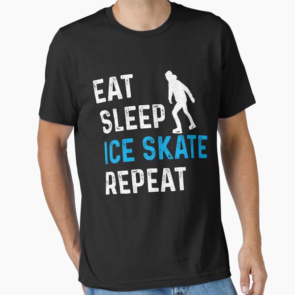 Item preview, Eat Sleep Ice Skate Repeat Funny Ice Skating Skater designed and sold by Quickhappy.