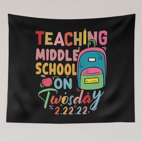 Item preview, 2/22/2022 Teaching Middle School On Twosday Gift Teacher designed and sold by ecomdesign.