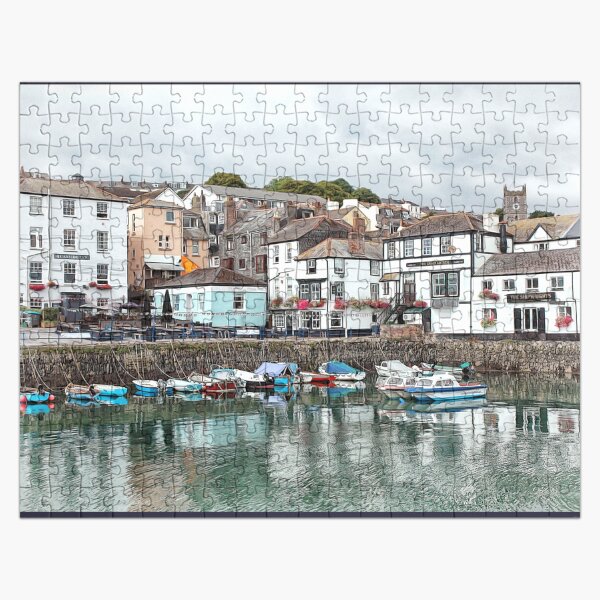 Artikel-Vorschau von Sommer Fischerboote im Hafen von Falmouth, Cornwall England UK, designt und verkauft von BarbaraGlebska.