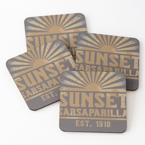 Item preview, Sunset Sarsaparilla Logo [distressed desert tan] Essential T-Shirt designed and sold by MelanieSchumach.