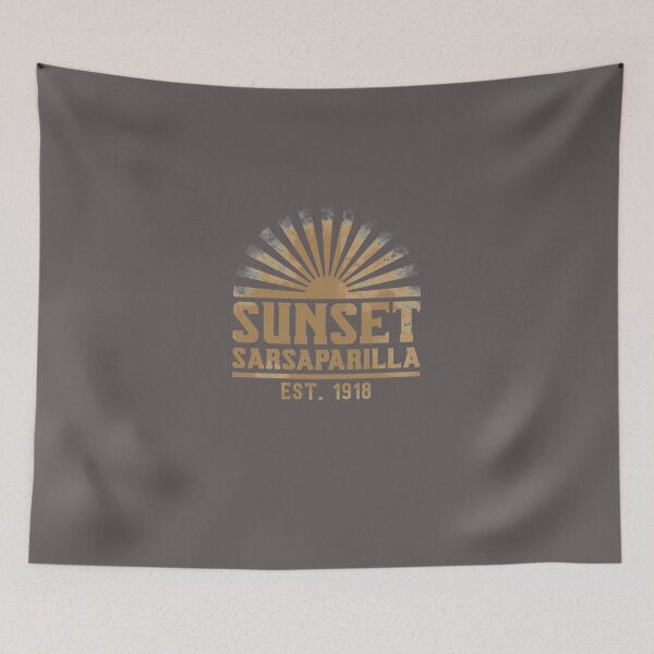 Item preview, Sunset Sarsaparilla Logo [distressed desert tan] Essential T-Shirt designed and sold by MelanieSchumach.