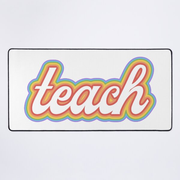 Item preview, Teach Retro Rainbow Gradient designed and sold by abbeygfrerer.