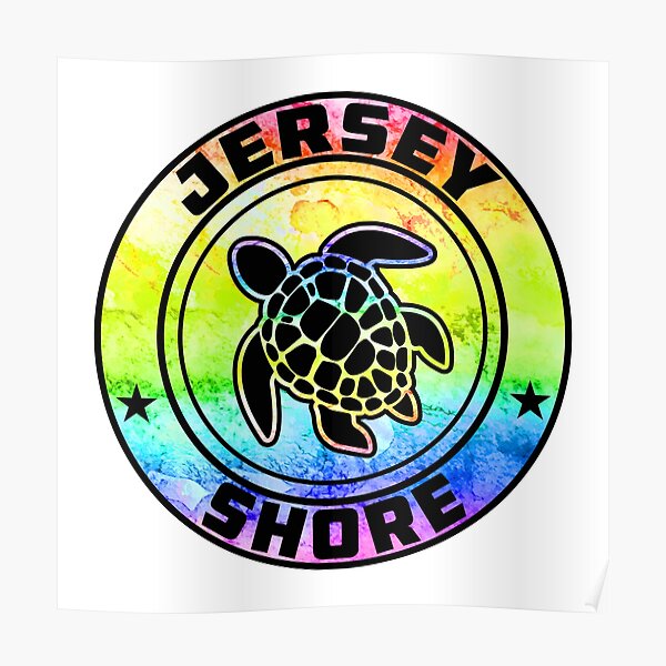 "Jersey Shore Beach New Jersey Sea Turtle NJ" Poster for Sale by
