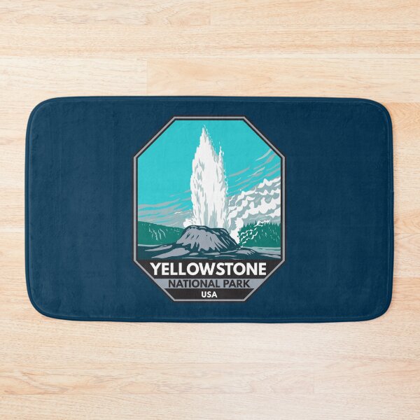 Item preview, Yellowstone National Park Castle Geyser Emblem designed and sold by KrisSidDesigns.