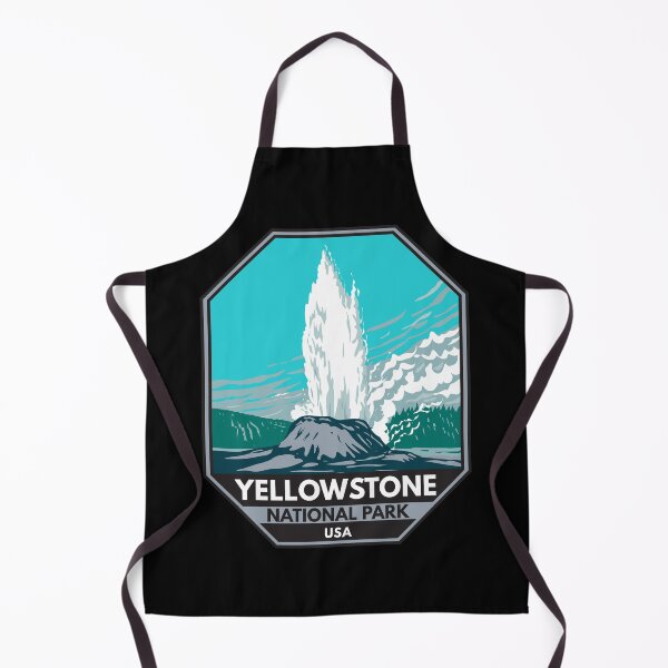 Aperçu de l'œuvre Emblème du geyser du château du parc national de Yellowstone créée et vendue par KrisSidDesigns.
