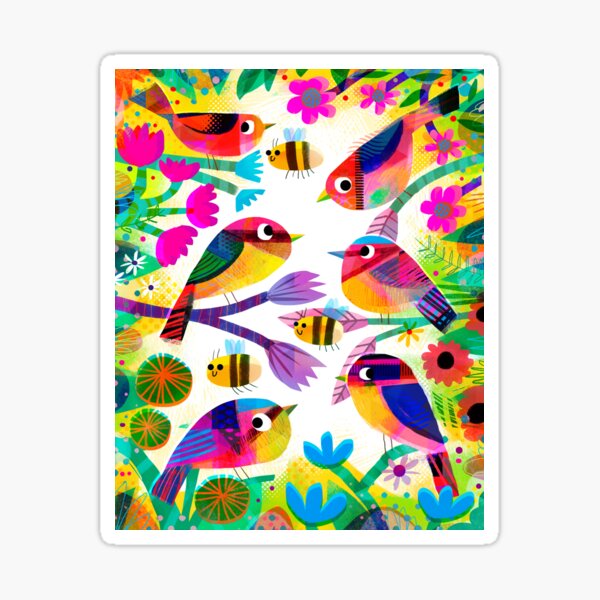 Item preview, Birds, Bees and Blossoms designed and sold by gklucas.