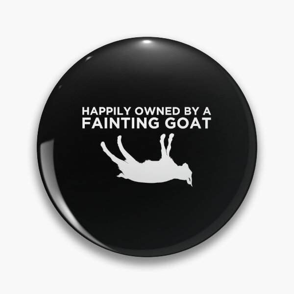 Item preview, Farm Animal Happily Owned By A Fainting Goat print designed and sold by jakehughes2015.