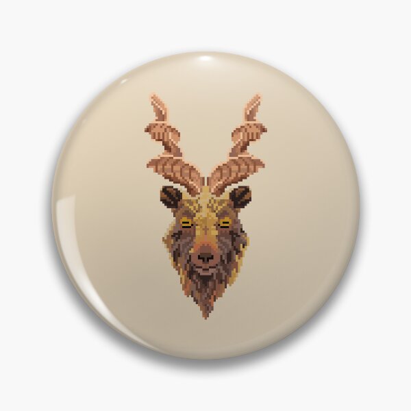 Item preview, Markhor Pixel Art designed and sold by lowbudgetcomics.