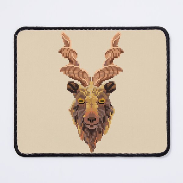 Item preview, Markhor Pixel Art designed and sold by lowbudgetcomics.