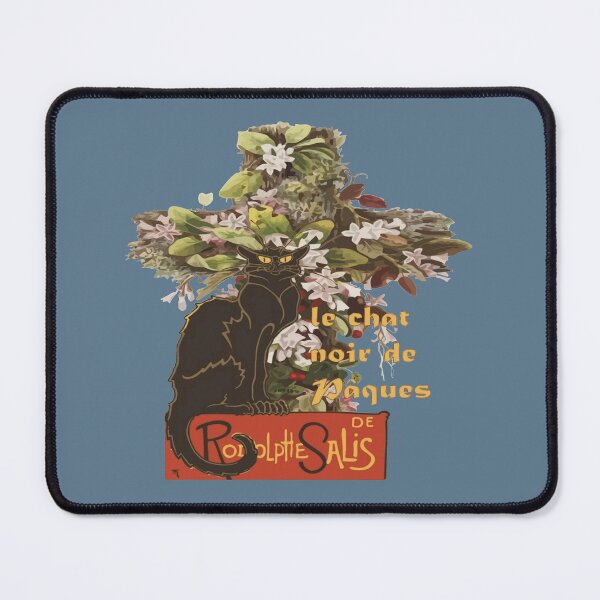 Item preview, Easter Le Chat Noir de Paques With Floral Cross designed and sold by taiche.