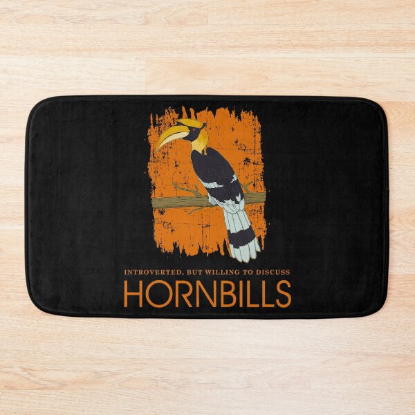 Item preview, Introverted Funny Tropical Bird Lover Hornbill print designed and sold by jakehughes2015.