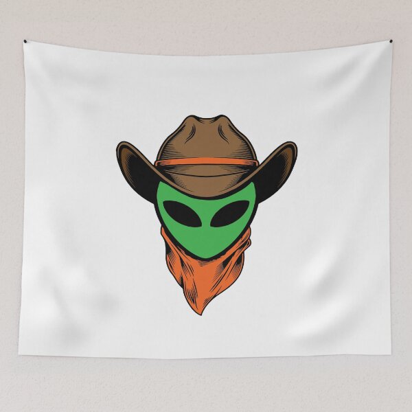 Item preview, Lil Grey Howdy- Green & Orange designed and sold by Nutmeg-Emporium.
