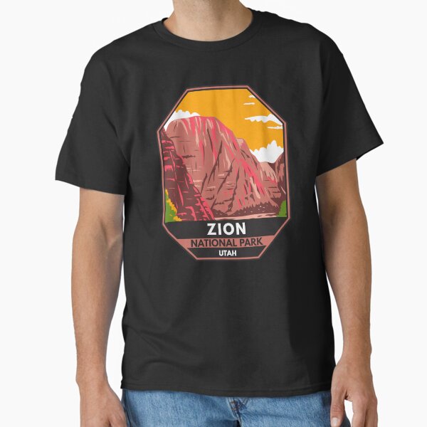 Vista previa del artículo con la obra «Emblema del Parque Nacional Zion Utah», diseñado y vendido por KrisSidDesigns.