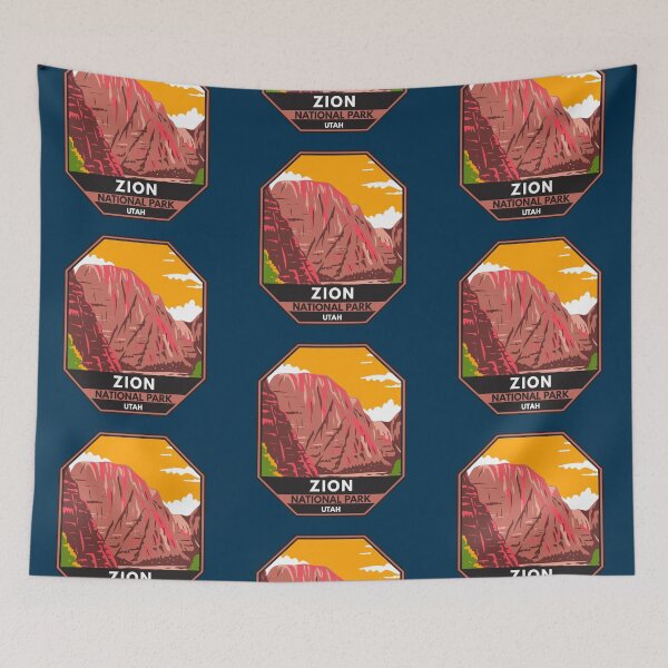 Item preview, Zion National Park Utah Emblem designed and sold by KrisSidDesigns.