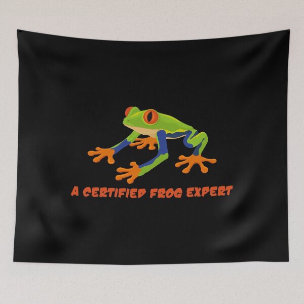 Item preview, Funny Frog Expert Red Eyed Tree Frog Amphibian graphic designed and sold by jakehughes2015.