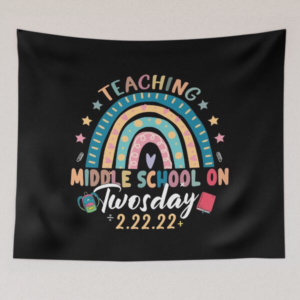 Item preview, Teaching Middle School On Twosday 02/22/2022 Tuesday February 2nd designed and sold by ecomdesign.