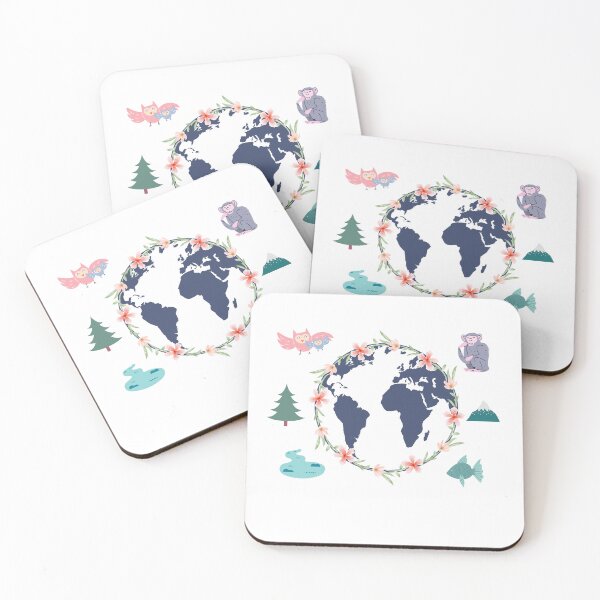 Item preview, Planet Earth, Our Planet, We love the Earth, Round world, Animal world, Animals, Nature, Natural, Naturism, Monkey, Globe, Round Planet designed and sold by DianaN22.