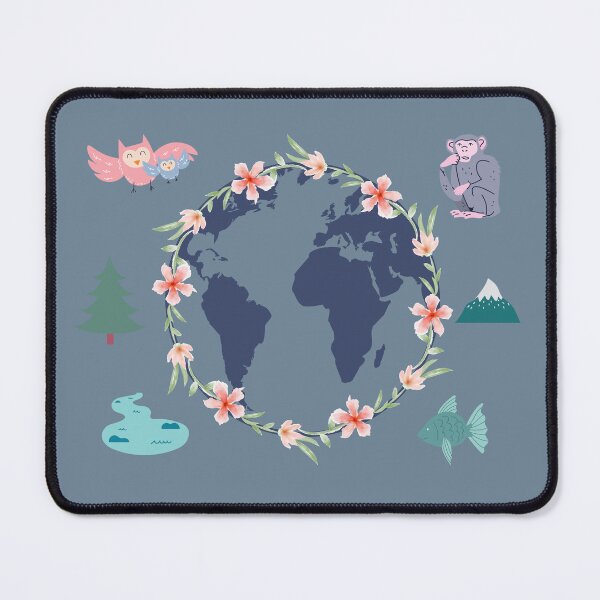 Item preview, Planet Earth, Our Planet, We love the Earth, Round world, Animal world, Animals, Nature, Natural, Naturism, Monkey, Globe, Round Planet designed and sold by DianaN22.