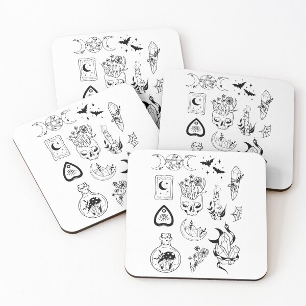 Item preview, Witchy Tattoo Flash Sheet designed and sold by Niki Payne.