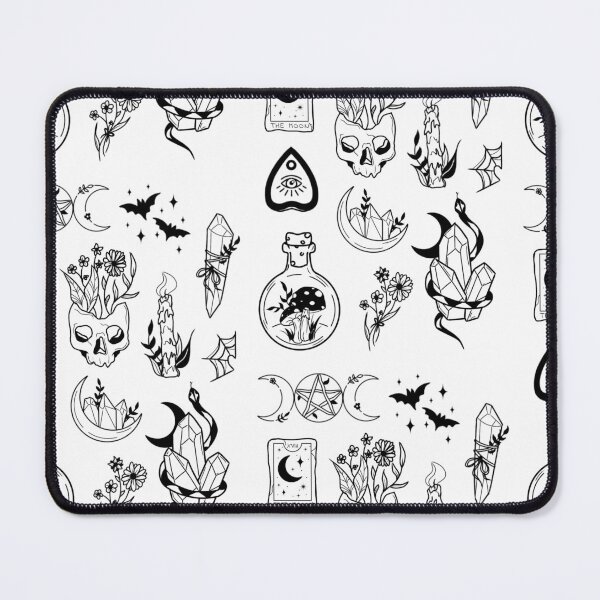 Item preview, Witchy Tattoo Flash Sheet designed and sold by Niki Payne.